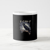 Grande Tasse F Caw F Funny Bird Crow Creative Casual Design (Devant)