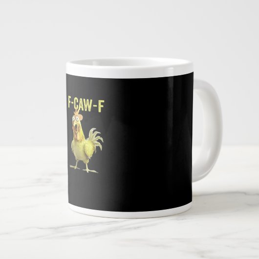 Grande Tasse F Caw F Funny Chicken Classic Creative Casual (Devant droit)