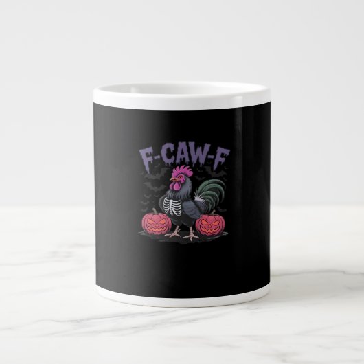 Grande Tasse F Caw F Funny Chicken Classic Simple Clean Style (Devant)