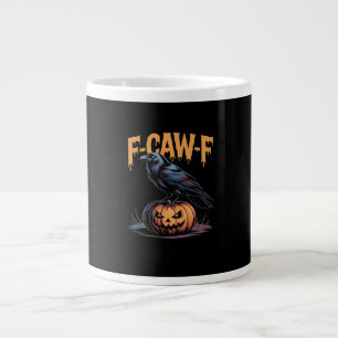 Grande Tasse F-Caw-F Halloween Corbeau Jack-O-Lantern Saisons S