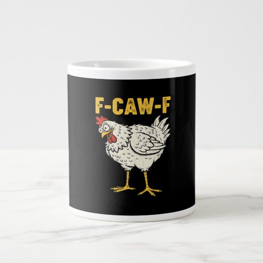 Grande Tasse F-Caw-F Poulet Classique Rétro Cool (Devant)