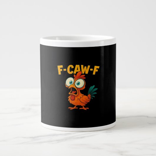 Grande Tasse F-Caw-F Poulet Créatif Essentiel Décontracté (Devant)