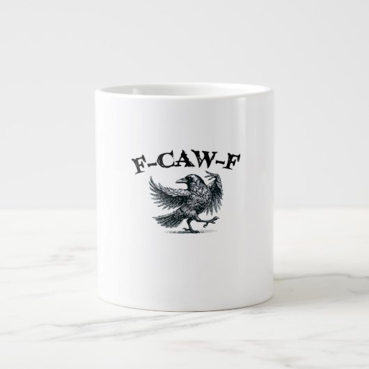 Grande Tasse F-Caw-F Style Rétro (Devant)