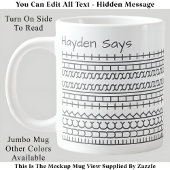 Grande Tasse F**k Ce message caché de merde 144GW Funny Office