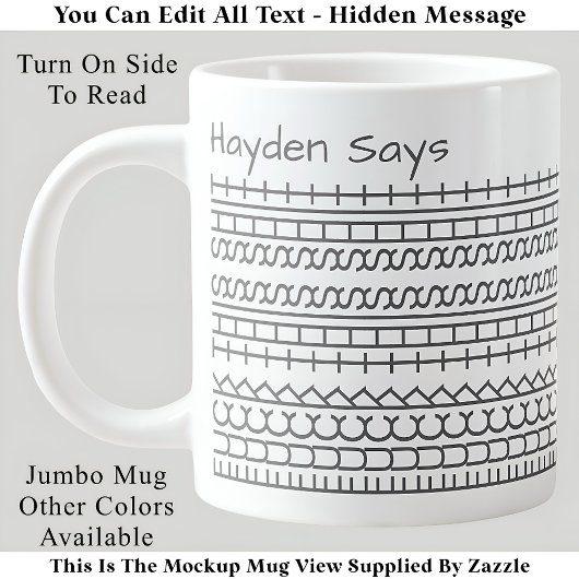 Grande Tasse F**k Ce message caché de merde 144GW Funny Office