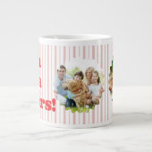 Grande Tasse Fa La La Cheers Christmas Party Striped (Devant)