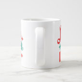 Grande Tasse Fa La La - Festive vacances Typographie Design (Dos)