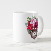 Grande Tasse Face de singe de fleurs (Devant droit)
