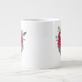Grande Tasse Face de singe de fleurs (Devant)