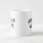 Grande Tasse Faire de l'amour pas de la guerre (Devant)