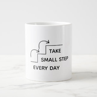 Grande Tasse Faire de Petits Pas Chaque Jour – Motivation Minim