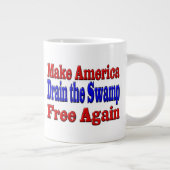 Grande Tasse Faites de l'Amérique Libre Égoutter le marais roug (Droite)