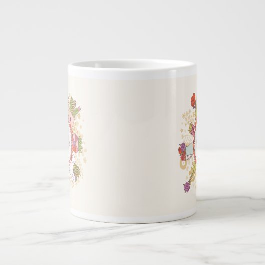 Grande Tasse Faites plus de ce qui vous fait 2 heureux (Devant)