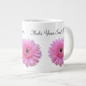 Grande Tasse Faites Votre Âme Heureuse Rose Gerbera Daisy (Devant droit)