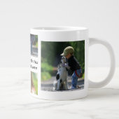 Grande Tasse Faites votre propre collage photo et texte (Droite)