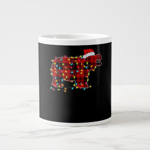 Grande Tasse Famille de jumelage de lumières de Noël hippo amus