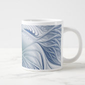 Grande Tasse Fantaisie dynamique Abstrait Tons bleus Art fracta (Droite)