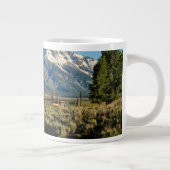 Grande Tasse Farms | Barn Shadowed by Snow Capped Mountains (Droite)