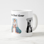 Grande Tasse Father’s Day Gift for Dad \ Best Dad Ever (Devant droit)