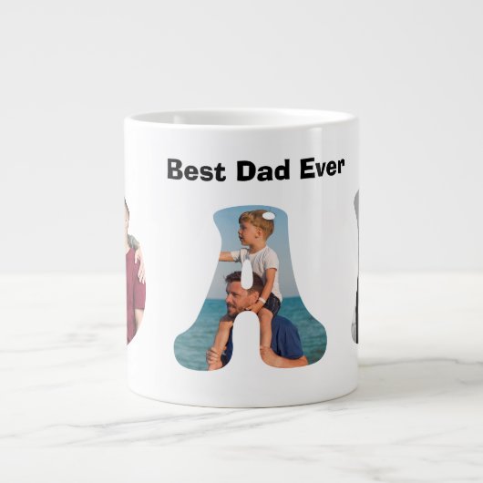Grande Tasse Father’s Day Gift for Dad \ Best Dad Ever (Devant)