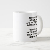 Grande Tasse Faux Smile - Drôle, Citation Sarcastique (Devant droit)