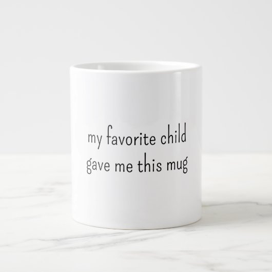 Grande Tasse Favorite journée de la mère enfant (Devant)