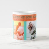 Grande Tasse Félicitations 50e anniversaire 4 Photo (Devant)