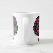 Grande Tasse Femme chrétienne noire métissée mère (Dos)