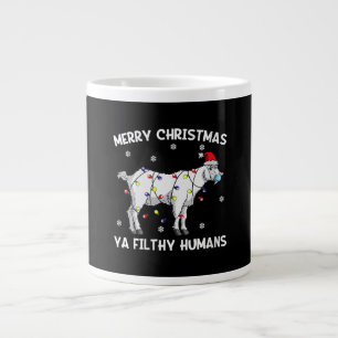 Grande Tasse Femme Joyeux Noël Chèvre Visage Masque Chèvre Père