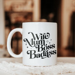 Grande Tasse Femme maman chef Badass drôle Sarcastique fête des<br><div class="desc">Meilleur cadeau de la Fête des Mères,  t-shirt - Femme Mum Boss Badass Fête des Mères Discours amusants conçus uniquement pour votre maman,  maman,  mère et grand-mère pour être la meilleure maman au monde. C'est un cadeau génial pour la Fête des Mères à la maman la plus cool.</div>