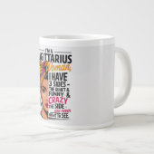 Grande Tasse Femme Sagittarius avec trois côtés drôle cadeau ca (Devant droit)