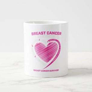 Grande Tasse Femmes Pink Cancer du sein Survivant Cadeaux Femme