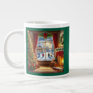 Grande Tasse Fenêtre de Noël cosy