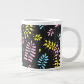 Grande Tasse Fermes Abstraites - jaune vif, rose, bleu (Droite)