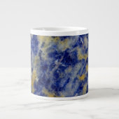 Grande Tasse Fermeture d'une dalite bleue (Devant)