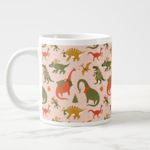 Grande Tasse Festif Dinosaur sapin de Noël Motif de vacances