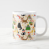 Grande Tasse Festive Chats Motif de Noël (Droite)
