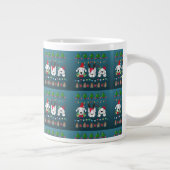 Grande Tasse Festive dogs Christmas pattern - cute hoiiday dogs (Droite)