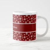 Grande Tasse Festive Red and White Snowflake (Droite)