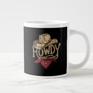 Grande Tasse Fête d'anniversaire de cow-boy occidental