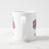 Grande Tasse Fête d'anniversaire minimaliste moderne (Dos)