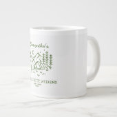 Grande Tasse Fête de Bachelorette de Camping Simple Moderne dan (Devant droit)