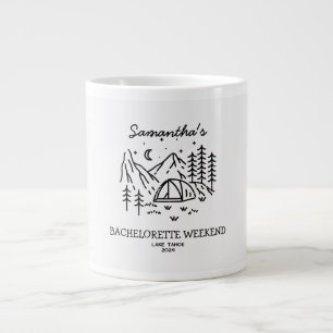 Grande Tasse Fête de Fiançailles Simple Moderne de Camping dans