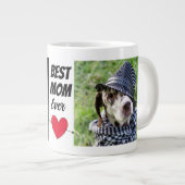 Grande Tasse Fête des mères..deux photos de chiens & texte pers (Devant droit)