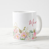 Grande Tasse Fête des mères florales roses (Devant droit)