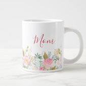 Grande Tasse Fête des mères florales roses (Droite)