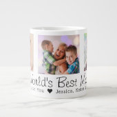 Grande Tasse Fête des Mères Meilleure Maman 3 Photos (Devant)