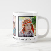 Grande Tasse Fête des pères 3 Photo personnalisée (Droite)