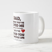 Grande Tasse Fête des pères aimée Vous Citez (Devant droit)