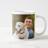 Grande Tasse Fête des pères Meilleur Chien Papa Jamais Photo (Droite)